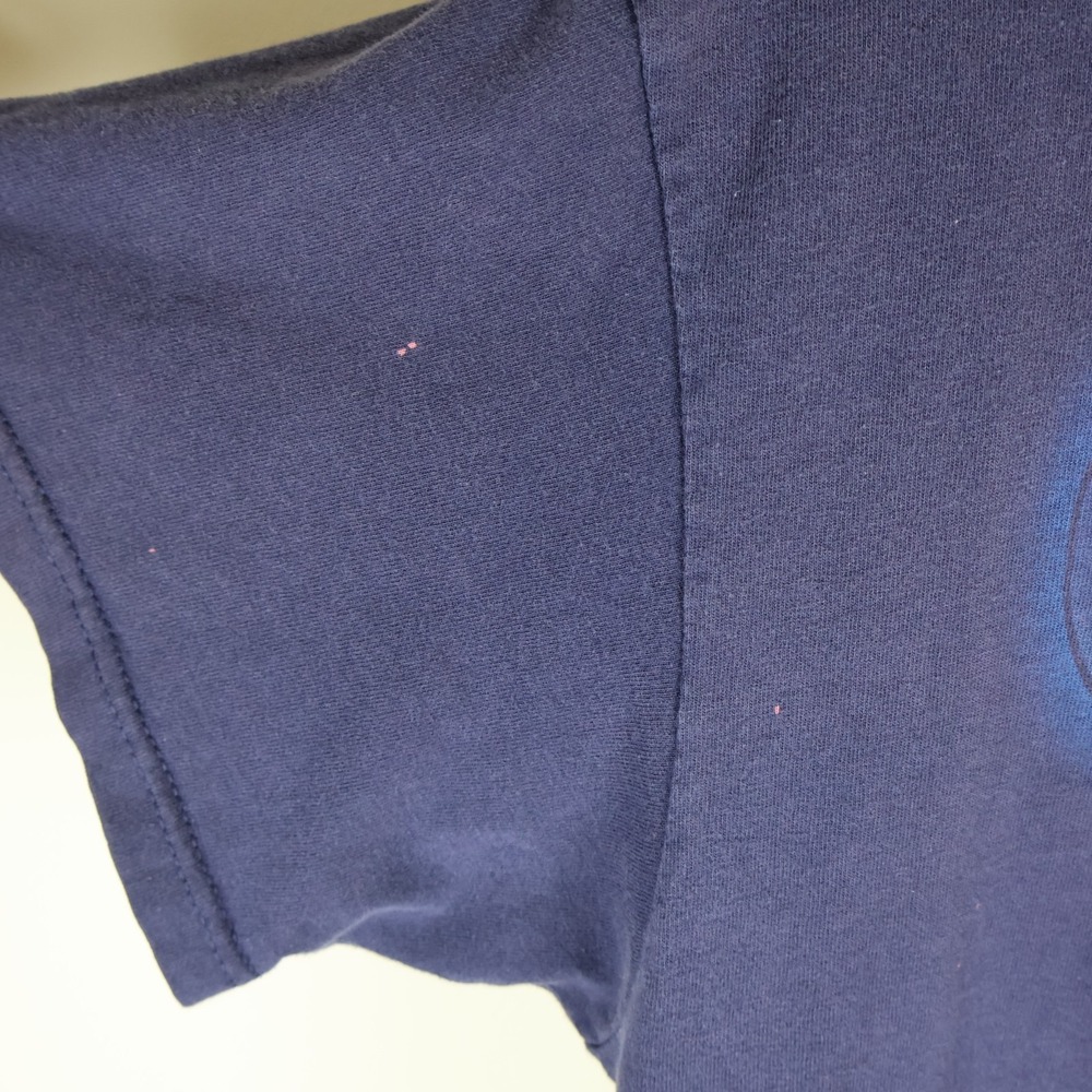 Vintage 90s Mickey Mouse Florida Shirt Navy Large 21.5x28 - Picture 3 of 7